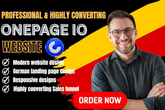 be your onepage io expert design high converting landing page and sales funnel