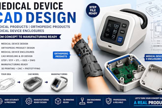 3d product design medical device enclosure orthopedic design cad model solidwork