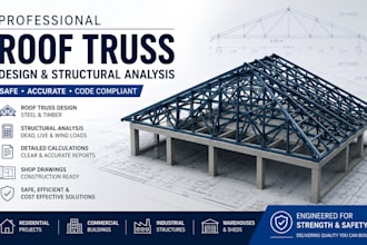 provide professional roof truss design and structural analysis