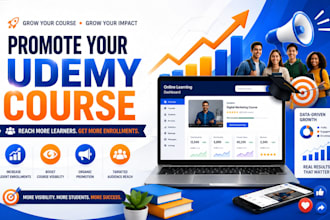 promote your udemy course and increase student enrollments