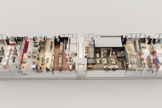 convert 2d to 3d floor plans and realistic rendering