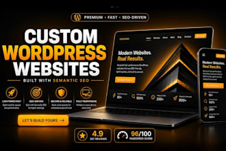 build a custom wordpress website with semantic seo architecture