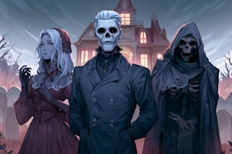 do horror character art and horror character