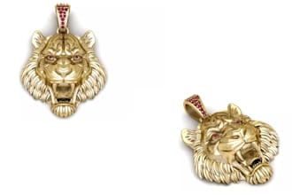 model custom photorealistic 3d animal pendant design for 3d printing, stl file