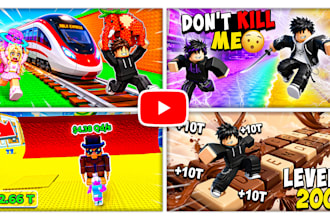 design high CTR roblox youtube thumbnails