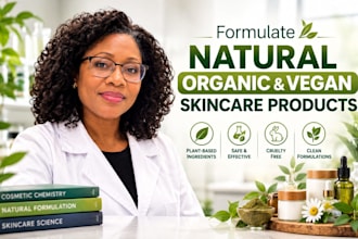 formulate natural organic and vegan skincare products