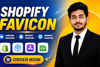 design custom favicon, shopify favicon, website favicon, app icon for your brand