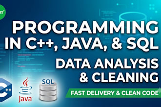 do programming in cpp java and sql data analysis