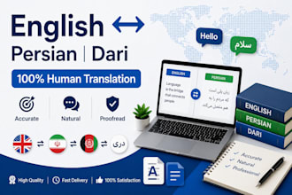 professionally translate english to dari and persian