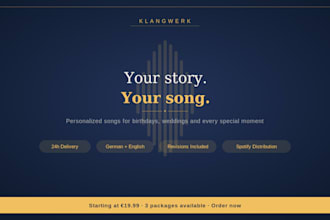 create a personalized song for your special occasion