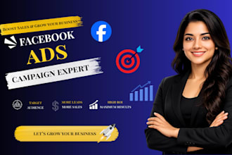 be your facebook ads manager for lead generation and sales
