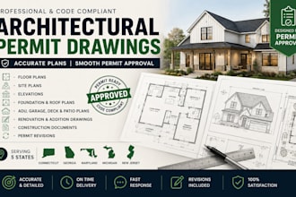 do architectural permit drawings in connecticut, georgia, maryland, michigan, nj