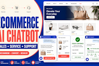 build a custom ai chatbot for ecommerce customer service sales and support