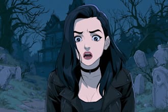 drawing horror character illustration art