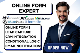 create gohighlevel online form formsite gravity form jetformbuilder automation