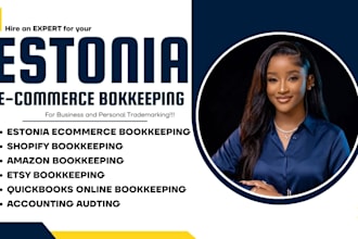 do estonia ecommerce bookkeeping, shopify amazon etsy quickbooks online