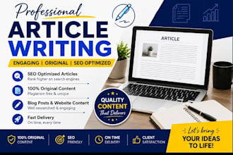 professional SEO blog posts and website content writing
