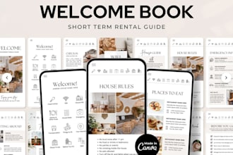 make a custom welcome book for your airbnb guests