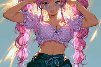 draw anime art for you sfw or nsfw