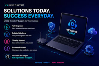 provide remote helpdesk support for your business