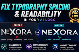 fix typography spacing and readability in your ai logo