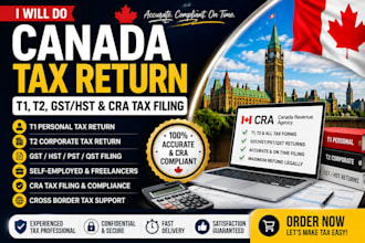 do canada tax return, t1, t2, gst hst and cra tax filing