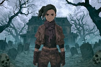 do horror character art and horror character