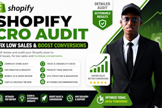 shopify cro audit to fix low sales and boost conversions