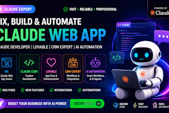 fix claude web app claude developer lovable crm expert ai automation claude code