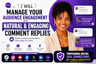 manage your audience engagement with natural and engaging comment replies
