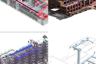 create a professional revit bim model, 3d architecture and construction drawing