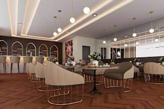redesign restaurant interior, commercial retail store, cafe, shop, office design