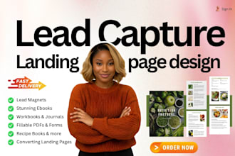 pdf lead magnet lead capture page waitlist page lead magnet ebook landing page