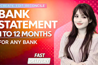 convert bank statement into financial statement