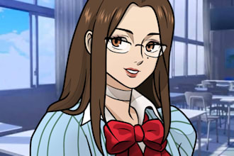 create custom anime character or profile avatar