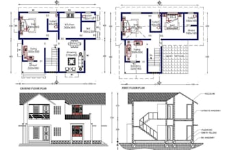 draw site blueprint, house masterplan architecture and photorealistic renders