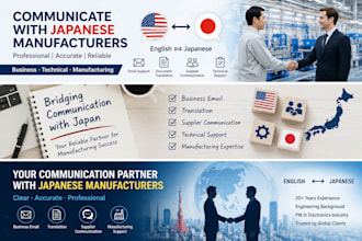 help communicate with japanese manufacturers and suppliers