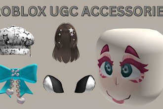 create custom roblox avatar ugc accessories, face accessories and ugc items