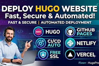 deploy hugo website on gh pages, netlify, vercel with cicd SSL