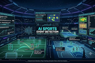 develop ai sports event detection, player tracking and computer vision system