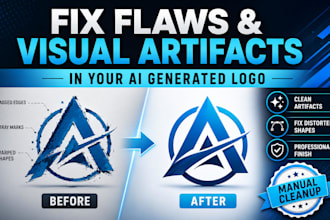 fix flaws and visual artifacts in your ai generated logo
