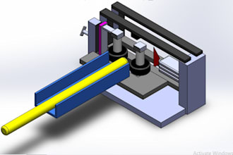 do 3d cad modeling and 2d drawings in solidworks, catia, creo, autocad, revit