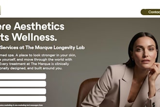 design medical spa website for med spa aesthetic clinic with SEO