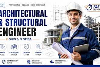 architectural engineer, structural design, in ohio and florida