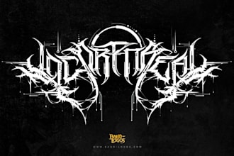 draw logo of stoner rock doom psychedelic metal