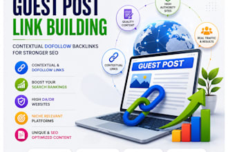 boost your SEO with high authority contextual dofollow guest post link building
