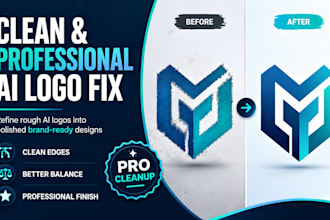 make your ai generated logo look clean and professional