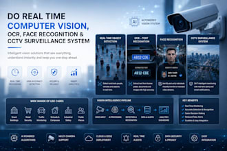 do real time computer vision, ocr, face recognition and cctv surveillance system