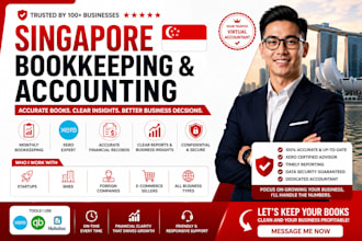 be your virtual accountant and monthly bookkeeping for your singapore company
