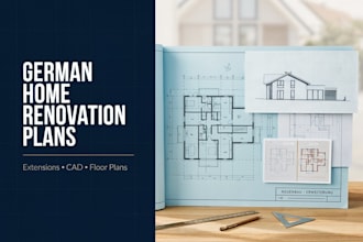 create renovation and extension drawings for german homes